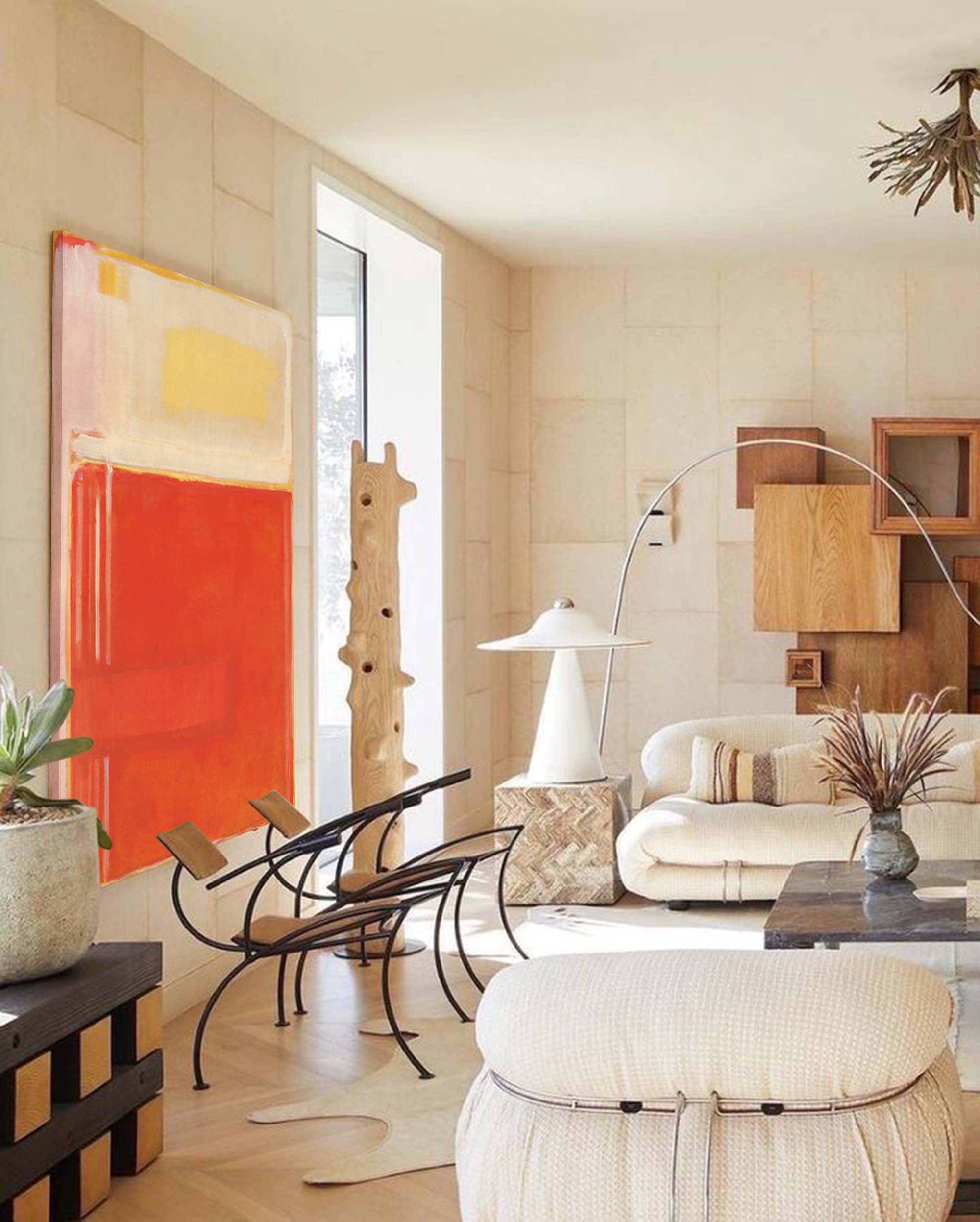 Wallart Radiant Abstract Color Block Art