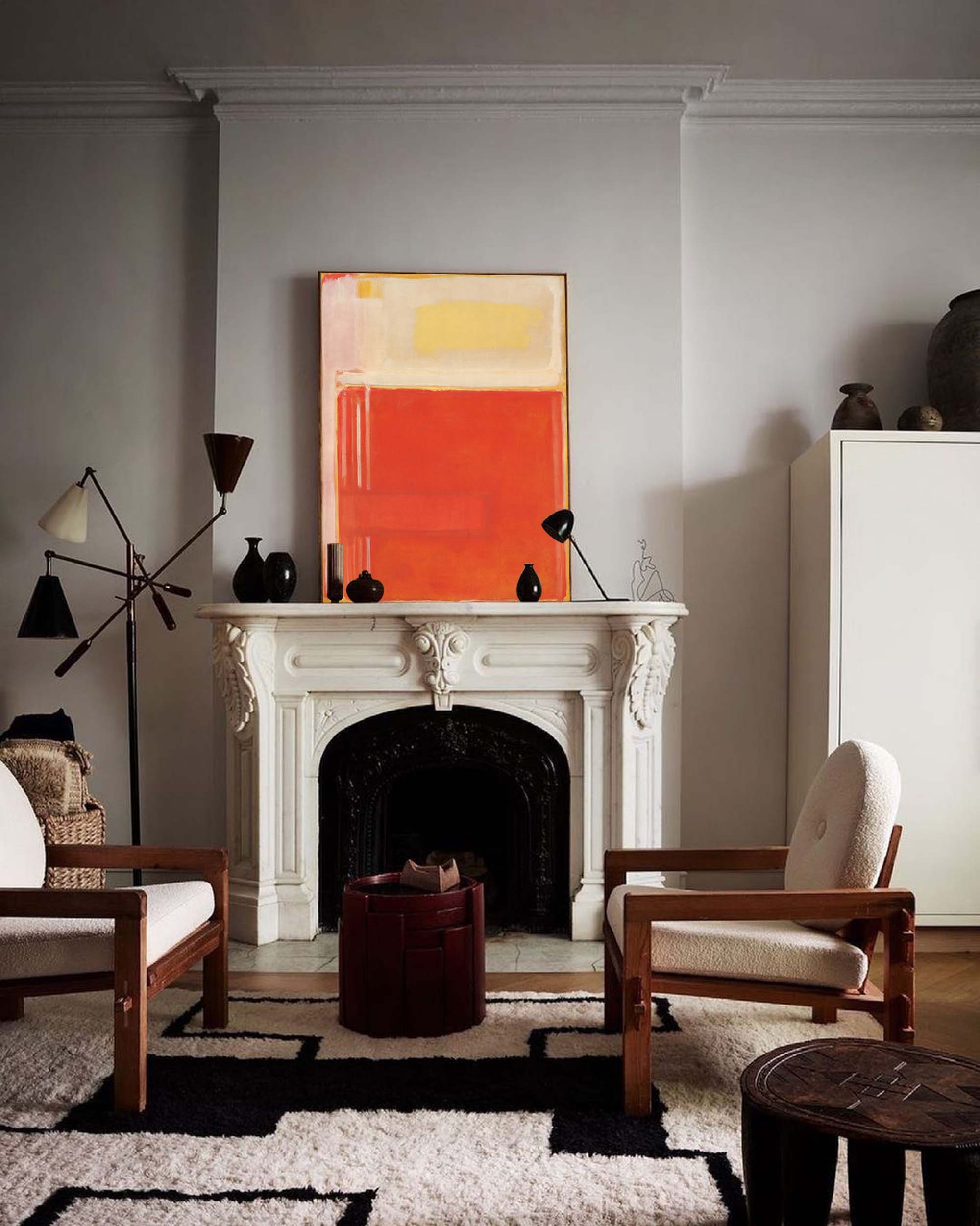 Wallart Radiant Abstract Color Block Art