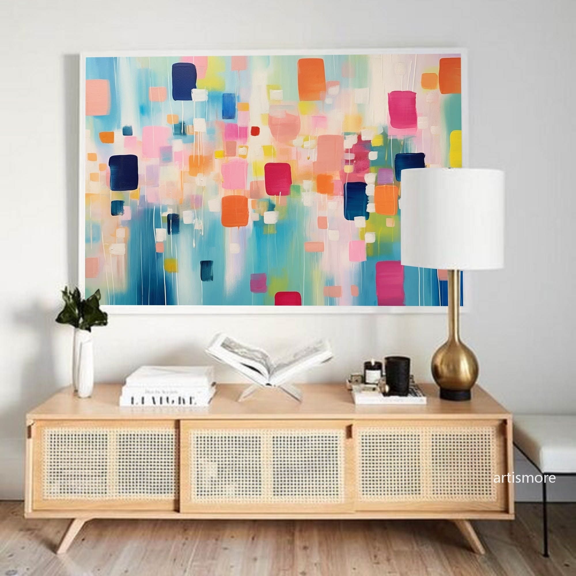 Wallart Colorful Geometric Abstract Art