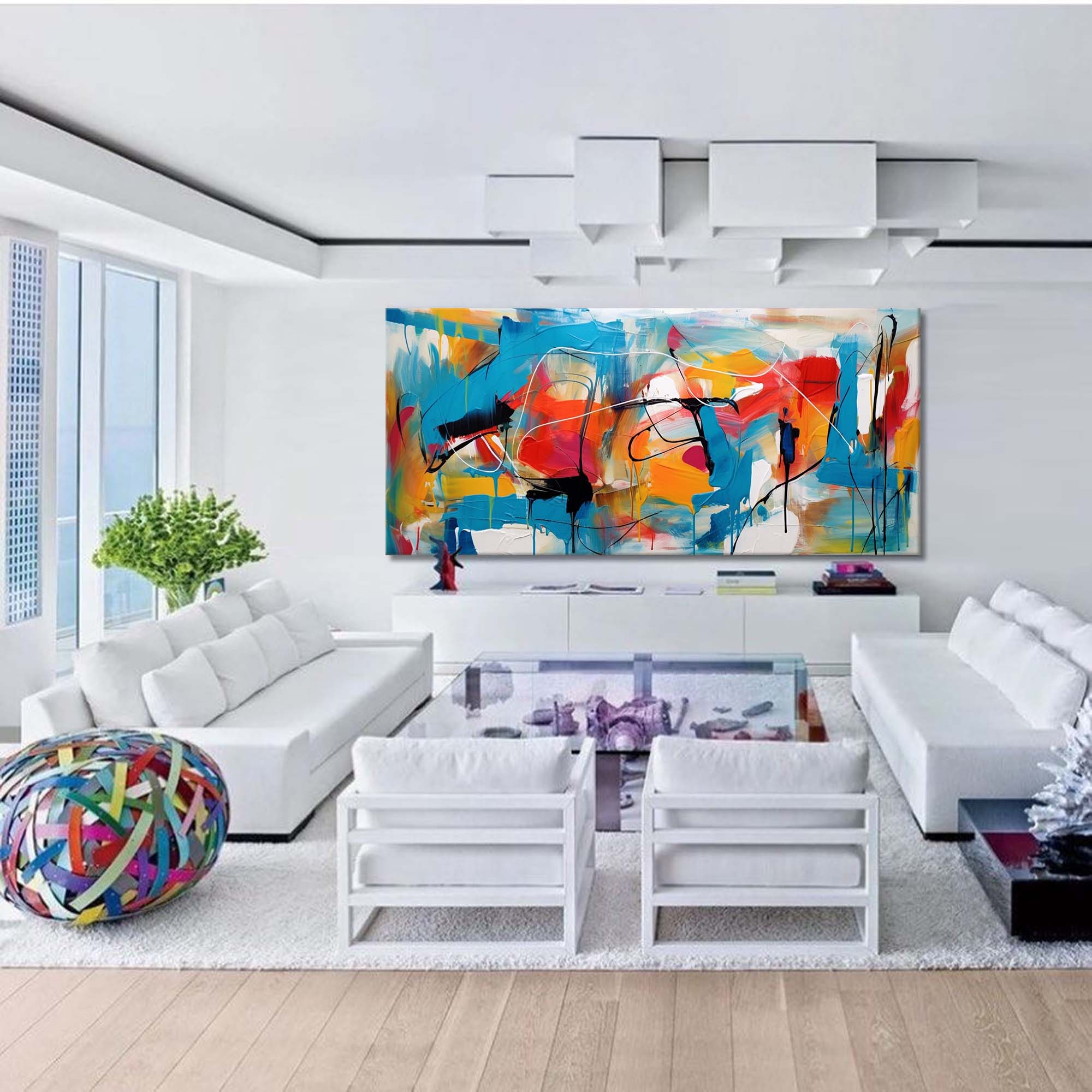 Wallart Dynamic Color Symphony